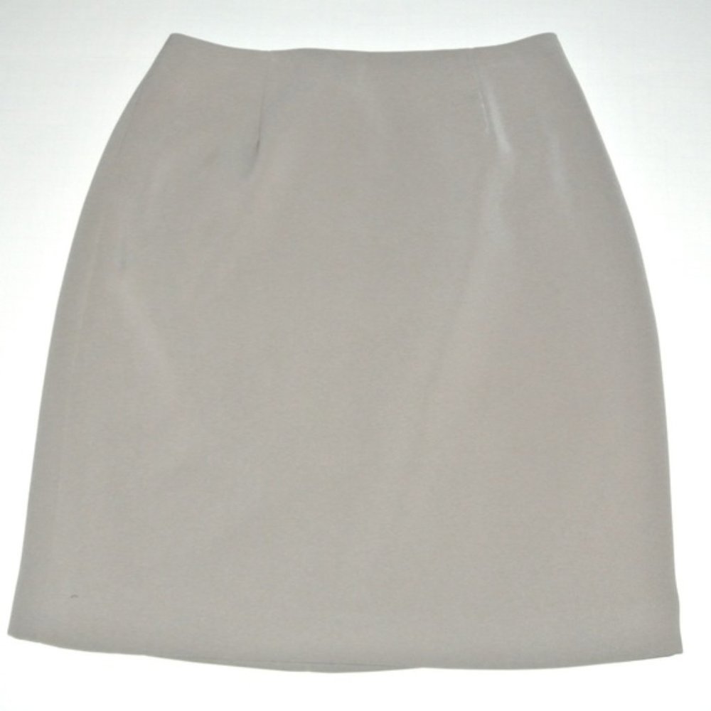 Caslon Gray Pancil Skirt Lined 4 - Picture 3 of 16
